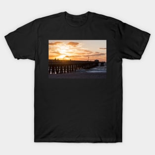 Pompano Beach Fishing Pier at Sunrise Florida Sunrise T-Shirt